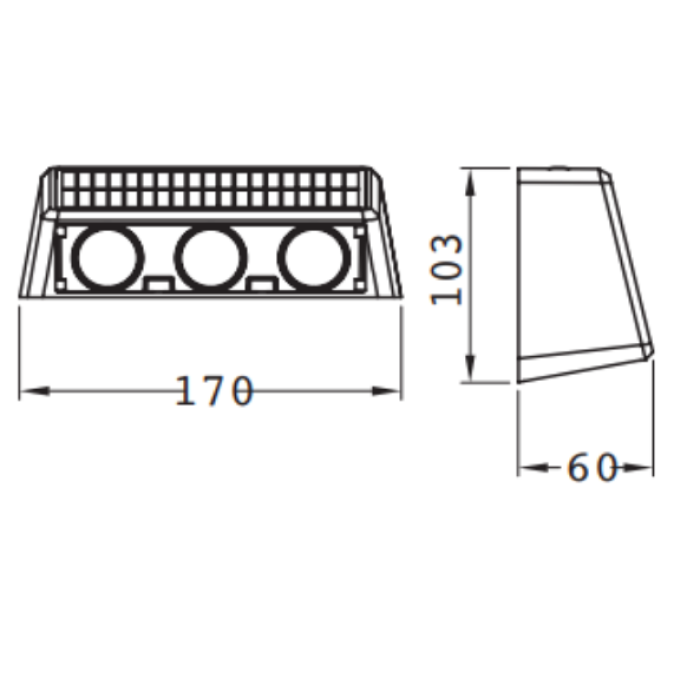 Фасадний LED світильник на сонячній батареї MALIBU-6 3CCT 078-017-0006