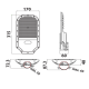 Консольний вуличний світлодіодний світильник ORLANDO PRO -50 50W  074-005-1050