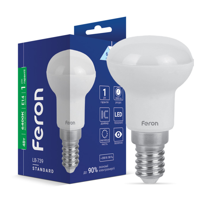 Світлодіодна лампа Feron LB-739 4Вт E14 6400K (01650)