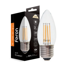 Світлодіодна лампа Feron Filament LB-58 4Вт E27 2700K (25618)