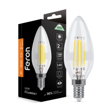Світлодіодна лампа Feron Filament LB-68 4Вт E14 4000K (25652)