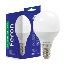 Світлодіодна лампа Feron LB-745 6Вт E14 4000K (25672)