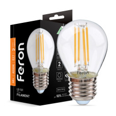 Світлодіодна лампа Feron Filament LB-161 6Вт E27 4000K (40079)