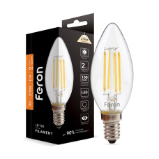 Світлодіодна лампа Feron Filament LB-160 7Вт E14 2700K (40082)