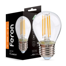 Світлодіодна лампа Feron Filament LB-162 7Вт E27 4000K (40089)