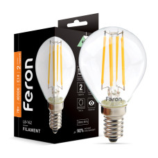 Світлодіодна лампа Feron Filament LB-162 7Вт E14 4000K (40091)