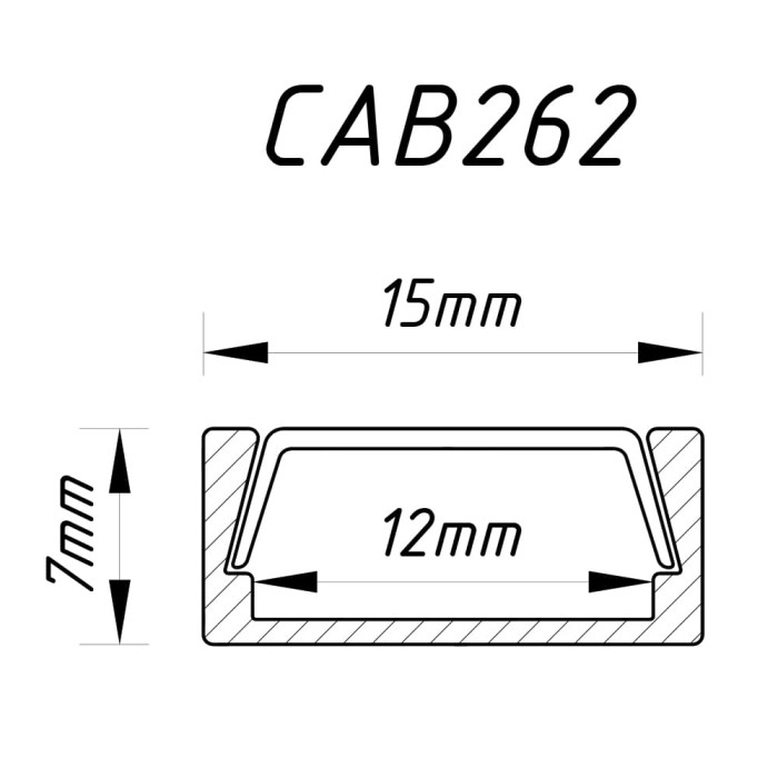 Профіль для світлодіодної стрічки Feron CAB262 (10267)