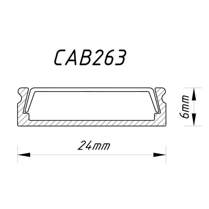 Профіль для світлодіодної стрічки Feron CAB263 (10277)