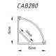 Профіль для світлодіодної стрічки Feron CAB280 (10299)