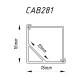 Профіль для світлодіодної стрічки Feron CAB281 (10300)