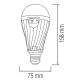 Лампа акумуляторна  "DURALITE-12" 12W 6400К, E27