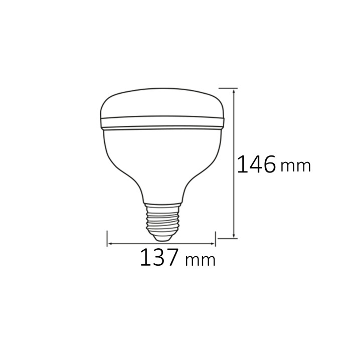 Лампа світлодіодна "CRYSTAL-50" 50W 6400K E27