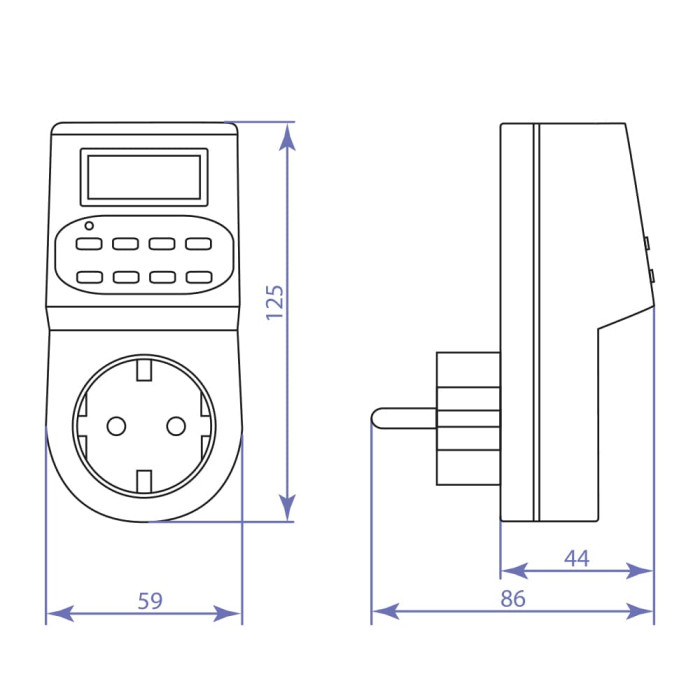 Розетка з таймером Feron TM22 (23205)