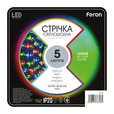 Світлодіодна стрічка Feron LS606 12В 7.2Вт/м RGB (27678)