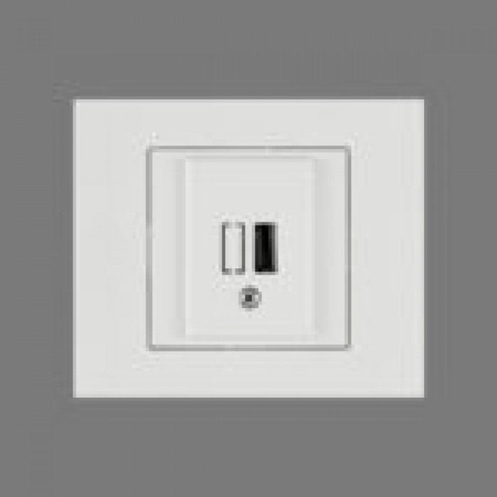 Розетка 1-USB біла GRANO