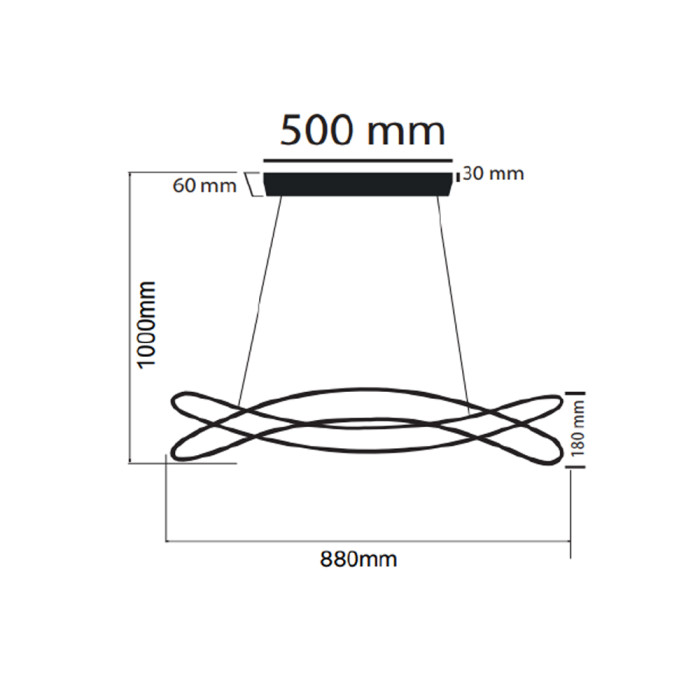 Люстра LED "MONARCH-100 3CCT"