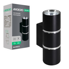 Накладний світильник Ardero ML389-2 BAMBOO під лампу чорний хром (80254)
