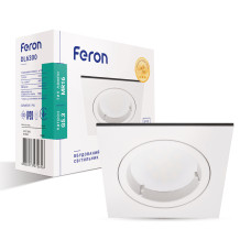 Вбудований світильник Feron DL6300 під лампу білий (80260)