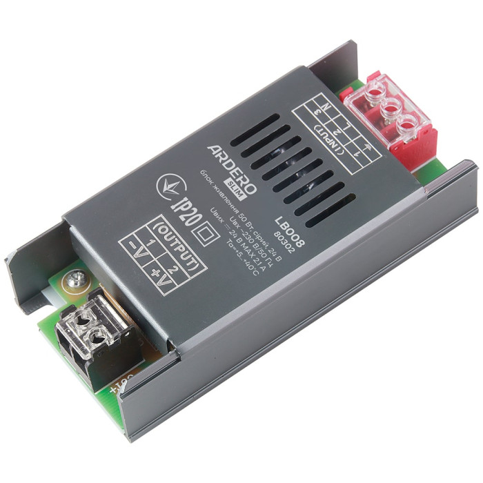 Блок живлення для LED стрічки Ardero LB008 24В 50Вт IP20 (80302) (80302)