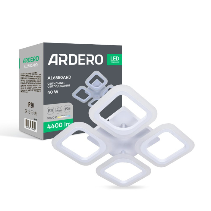 Світлодіодний накладний світильник Ardero AL6550ARD MATEO 40Вт 5000K білий (80498)
