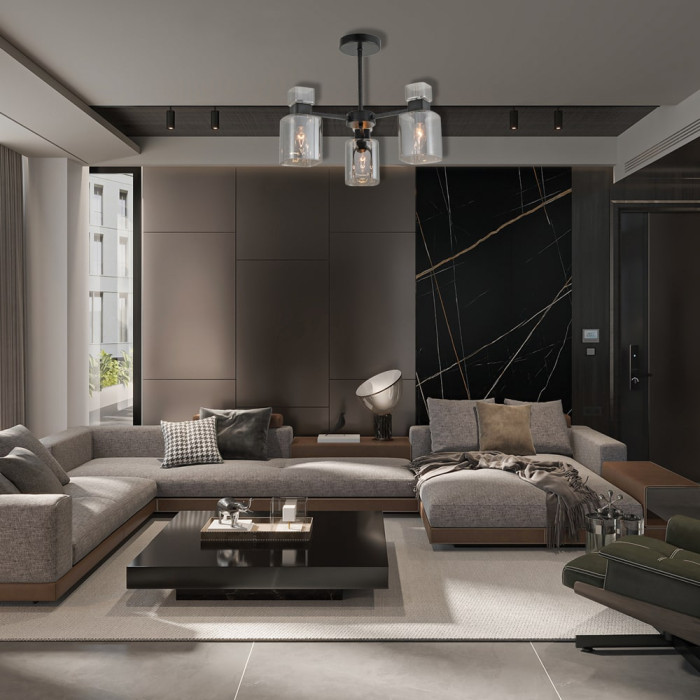 Накладний світильник Ardero BL1130-1 OLIVIA під лампу чорний (80505)