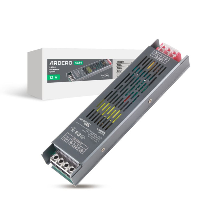 Блок живлення для LED стрічки Ardero LB008 12В 120Вт (80576)