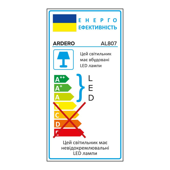 Світлодіодний накладний світильник Ardero AL807 18Вт 5000K чорний (80627)