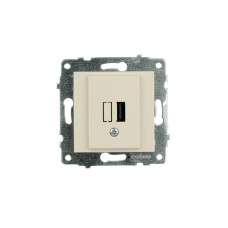 Механізм розетки USB з адаптером  Grano крем