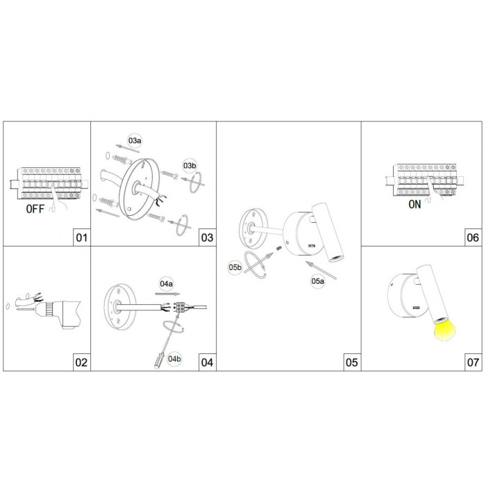 Бра KLOODI DECO WA-PIANO R110 3K BK