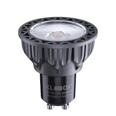 Лампа LED KLOODI KDGU10-QL 5WCOB 3K 10D BK DIM