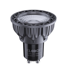 Лампа LED KLOODI KDGU10-QL 5WCOB 3K 60D BK DIM