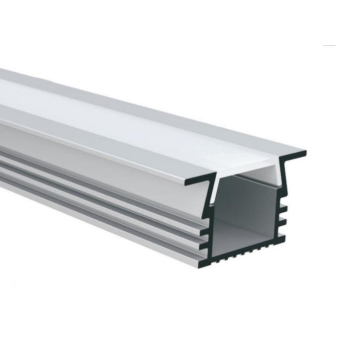 LED профіль підвісний з розсіювачем PC морозним KLOODI KLP1612KR_2, 2м