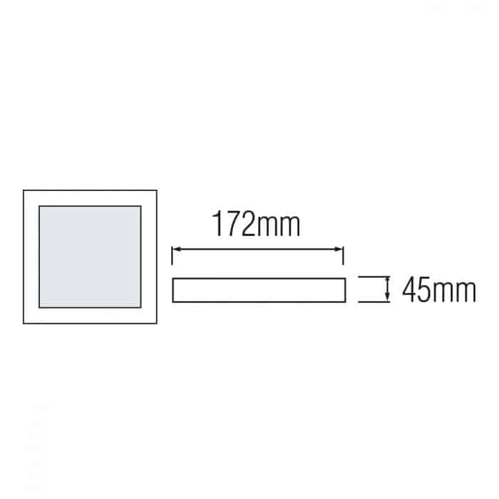 Світильник накладний CARLA-24/SQ 24W 6400k Horoz Electric