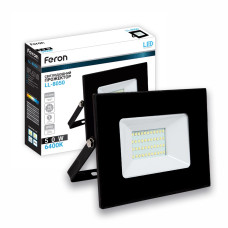 Світлодіодний прожектор Feron LL-8050 50Вт 6400K чорний (40058)