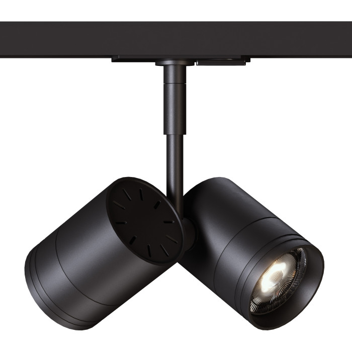 Світильник трековий однофазний KLOODI KD-5050/02-2L-BK Track