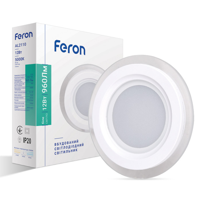 Світлодіодний світильник Feron AL2110 12Вт білий (01579)