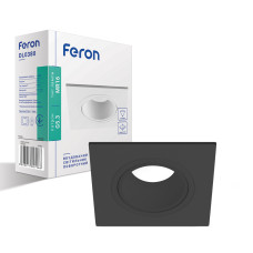 Вбудований поворотний світильник Feron DL0380 під лампу чорний (01780)