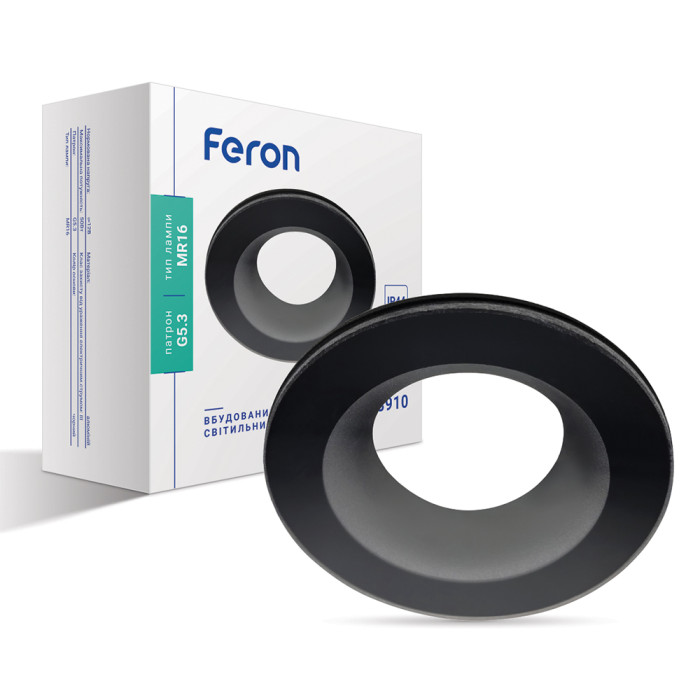 Вбудований світильник Feron DL8910 під лампу чорний (01810)