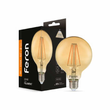Світлодіодна лампа Feron Filament LB-163 6Вт E27 2700K золото (01868)