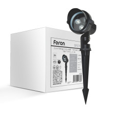 Ґрунтовий світлодіодний світильник Feron SP2704 3Вт 2700K чорний (32125)