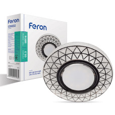 Вбудований світильник Feron CD832 під лампу з підсвіткою прозорий (40025)