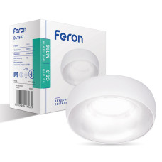 Вбудований світильник Feron DL1842 під лампу білий хром (40042)