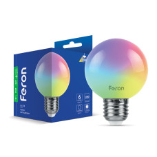 Світлодіодна лампа Feron LB-378 1Вт E27 RGB (40217)