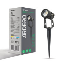 Ґрунтовий світлодіодний світильник Ardero SP4601 3Вт 3000K чорний (80237)