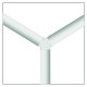 З'єднувач-трикутник AL4021 3W 4000K чорний для світильників AL4020 36W та 48W (01862)