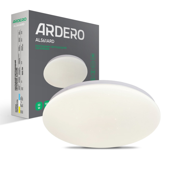 Світлодіодний накладний світильник Ardero AL561ARD 22Вт 5000K зоряне небо (01953)