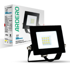 Світлодіодний прожектор Ardero LL-1010ARD 10Вт 6500K чорний (80015)