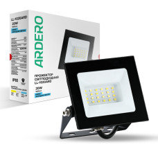 Світлодіодний прожектор Ardero LL-1020ARD 20Вт 6500K чорний (80016)