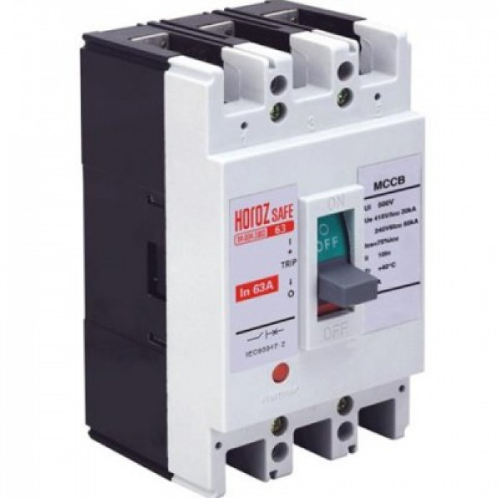 Шафовий автоматичний вимикач SAFE 50А 3P С 20кА Horoz Electric
