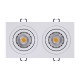 Світильник точковий врізний KLOODI KD-BASE SQ92x175 GU10 WH